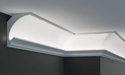 Produktbild von PROVISTON | Lichtleiste | Indirekte Beleuchtung | Deckenleiste | 115 x 90 x 1150 mm | XPS | Weiß | Hochwertig | Stuckleiste | Modern | Robust | Langlebig | Stoßfest | 1.15 Meter