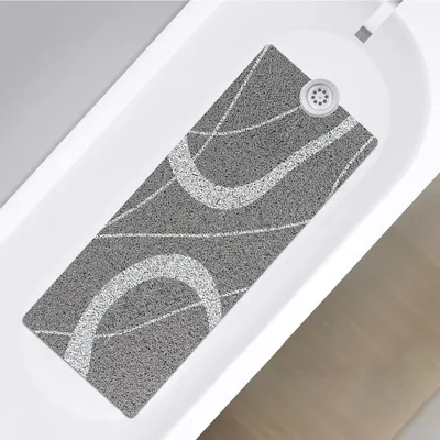Produktbild von Rutschfeste Duschmatte - 40 x 100 cm, Weiches PVC mit Abflusslöchern