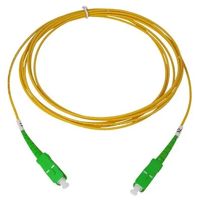 Image de Câble de raccordement fibre optique BlueOptics Simplex SC-APC/SC-APC monomode, 50 mètres