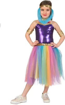 Produktbild von Wüstenprinzessin-Kostüm für Mädchen Faschingskostüm bunt - 116 (6-7 Jahre)