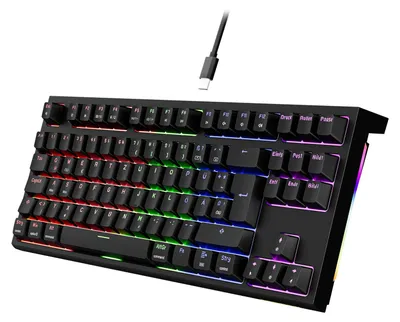 Produktbild von GM870 Gaming Tastatur mit Kabel TKL Mechanische Tastatur DE USB
