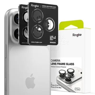 Produktbild von Ringke Kamerarahmenschutz 2er-Pack für Iphone 17 Pro / 17 Pro Max - Schwarz