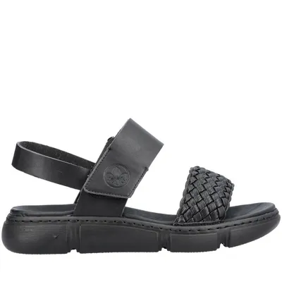 Produktbild von Rieker Damen Klassische Sandalen 68983-00 Farbe:Schwarz Größe: 38