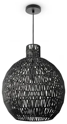 Produktbild von Pendelleuchte Wohnzimmer Boho Korbleuchten Pendellampe Rattan Hängeleuchte