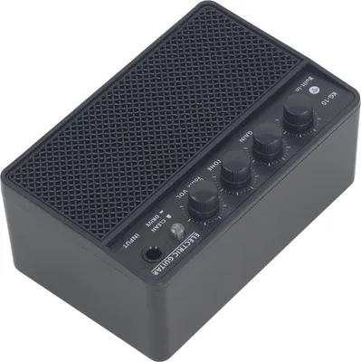 Obrázok produktu pre ��� Electric guitar amplifier 10 W Rechargeable Portable Portable Portable Portable for daily jam, double and distortion and distortion channel, plastic material