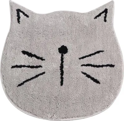 Produktbild von Jumada's - Badematte - Katze/Katze - Rutschfest - Badezimmer/Dusche/WC - Grau