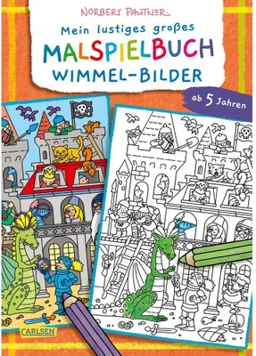 Produktbild von Mein lustiges großes Malspielbuch: Wimmel-Bilder (ab 5 Jahren)