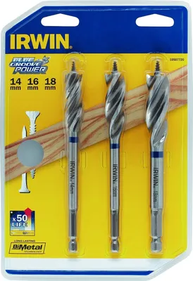 Produktbild von Irwin Holzspiralbohrer Set 3-tlg