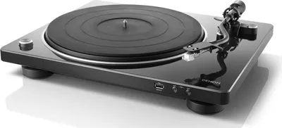 Obrázek produktu pro Denon DP-450USB, Gramofon s řemínkovým náhonem, Manuální, Černá, Guma, 33 1/3,45,78 ot/min, 33 1/3,45,78 ot/min