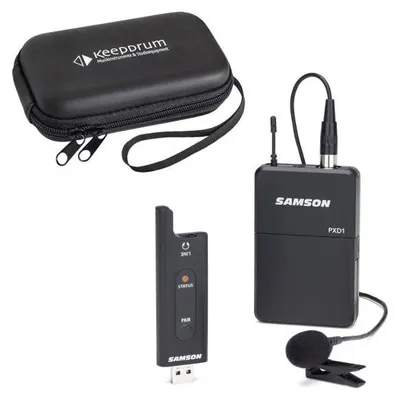 Immagine prodotto di Sistema wireless Samson XPD2, microfono lavalier con custodia morbida