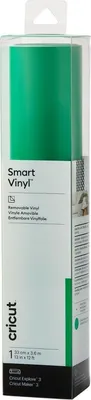 Produktbild von Cricut Smart Vinyl Removable, Hitzebeständige Vinylrolle, Grün, Einfarbig, Glänzend, 330 mm, 3700 mm