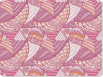 Produktbild von MuchoWow® Mauspad Mousepad Mädchen - Federn - Rosa - Muster - Mädchen - Kinder - Kinder 23x19 cm - Mousepads - Maus Mat - Pad - Mausunterlage - Schreibtischunterlage - Mauspad