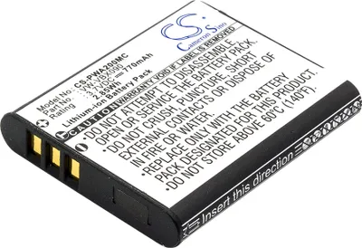Immagine prodotto di TECHTEK Batteria compatibile con [Panasonic] HX-WA03, HX-WA03H, HX-WA03W, HX-WA2, HX-WA20, HX-WA20H, HX-WA20W, HX-WA2A, HX-WA2D, HX-WA2GK, HX-WA3, HX