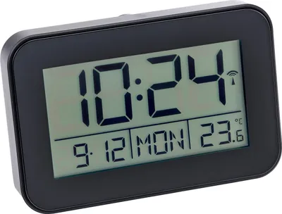 Produktbild von Atlanta 1802/7 Funkwecker Digital Schwarz