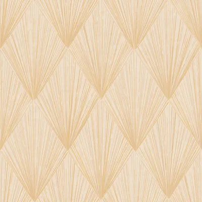 Produktbild von Profhome 378643-GU Grafik Tapete Geometrisch schimmernd gold gelb creme 5,33 m2
