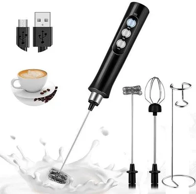 Image de Mousseur à café électrique portable avec fonction de recharge USB et mode veille