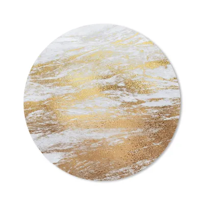 Obrázok produktu pre Podložka pod myš - Mramor - sivý - zlatý - 30x30cm - Rohožka pod myš
