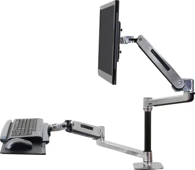 Image de Ergotron 45-405-026 Poste de travail assis/debout pour PC de bureau