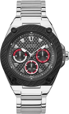 Produktbild von Guess W1305G1 Herren-Armbanduhr, Edelstahl-Gehäuse, Metall-Armband