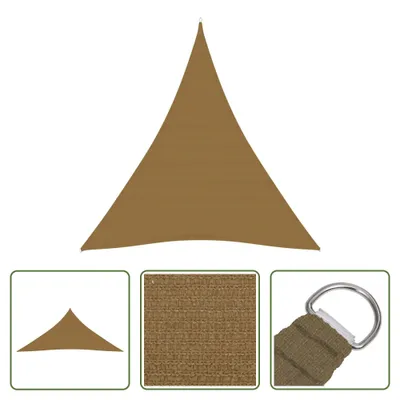 Image de The Living Store Tente pare-soleil 160 g/m² Taupe 4 x 5 x 5 m HDPE