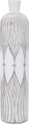 Produktbild von Mauro Ferretti Vase Atene Weiß gewaschen 15x60 cm