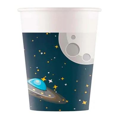 Immagine prodotto di Bicchieri di carta, Multicolore, Cosmos, 200ml, 8 pz.
