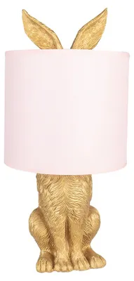 Zdjęcie produktu dla Clayre & Eef Lampa stołowa Rabbit Ø 20x43 cm Polyresin w kolorze złotym