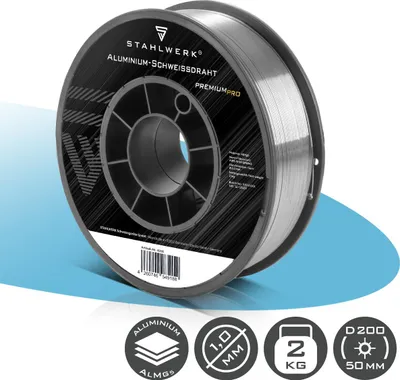Produktbild von STAHLWERK Schweißdraht MIG MAG Aluminium ER5356 (AlMg5) 1,0 mm 2 kg Drahtrolle