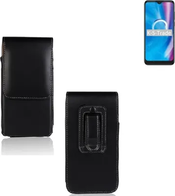 Produktbild von K-S-Trade Gürteltasche für Alcatel 1S (2020) Schutz Hülle Handy Hülle mit Magnetverschluss Holster in schwarz