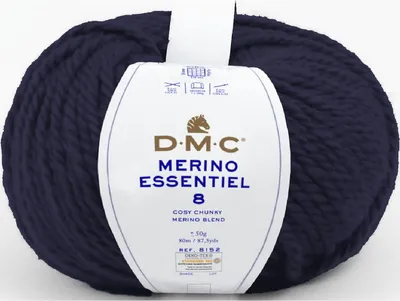 Obrázek produktu pro DMC Merino Essentiel-8 – měkká příze s hrubým úpletem, složená z 55 % merino vlny a 45 %.Polyakrylu (barva 852)