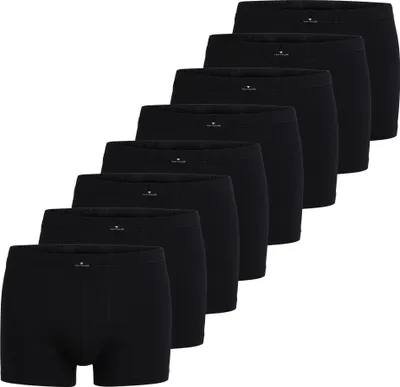 Produktbild von TOM TAILOR Herren Shorts, 8er Pack - X-LASTIC, Boxer Briefs, Pants, Stretch Baumwolle Schwarz 2XL