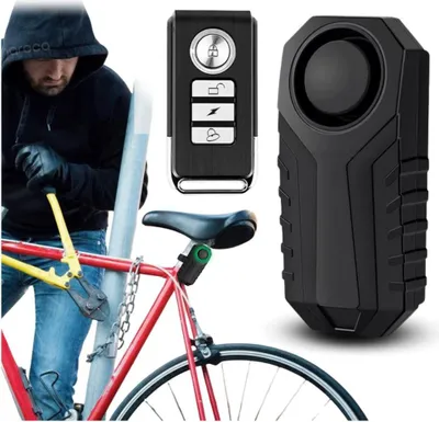 Obrázek produktu pro Hlasitý alarm proti krádeži kola s dálkovým ovládáním