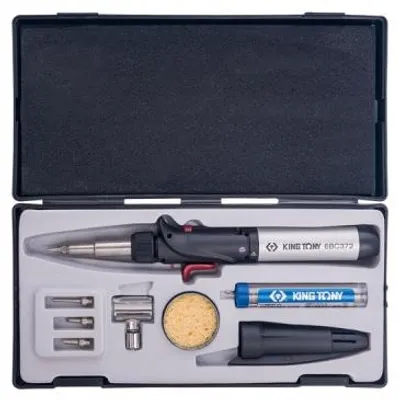 Produktbild von King Tony 6BC3007 Gas-Lötkolben mit Zubehör