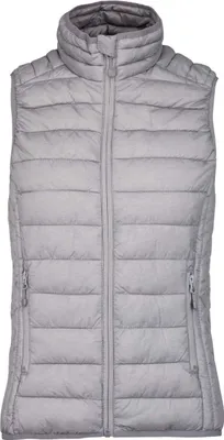Produktbild von Kariban Damen Steppweste Outdoor Mode Weste Stepp Weste Winterweste, Größe:2XL, Farbe:Marl Silver