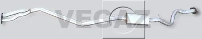 Produktbild von VEGAZ BS-379 Mittelschalldämpfer Schalldämpfer für BMW 3 Touring (E91) 3 Limousine (E90) 3 Coupe (E92) 3 Cabrio (E93)