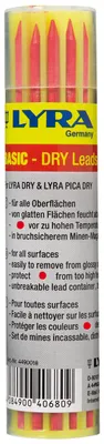 Image de Mines de crayon Lyra rouge, 12 pièces, convient pour toutes les surfaces, effaçable