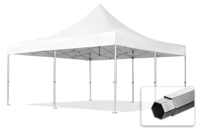 Produktbild von TOOLPORT 5x5m Aluminium Faltpavillon, ohne Seitenteile, weiß