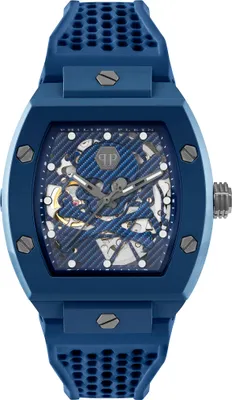 Produktbild von Philipp Plein PWVBA0323 $KELETON ECOCERAMIC Automatik blau Herren Uhr NEU