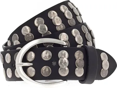Produktbild von Vanzetti Leder Gürtel Hollywood Boulevard 35mm Full Leather Belt W110 Black schwarz