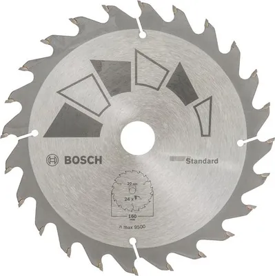 Produktbild von Kreissägeblatt STANDARD D= 160 mm, Bohrung= 20 mm, Z= 24