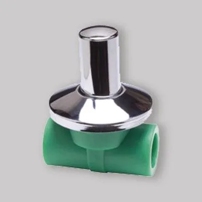 Imagen del producto de Grifo de 1/2" con junta de vitón, para tubería PPR de Ø20, con brida y tapón