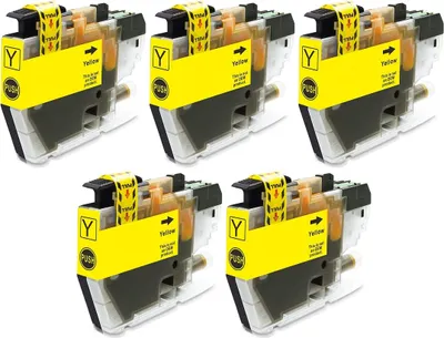 Produktbild von 5 x kompatible Druckerpatrone LC-3213 BK Yellow, Gelb für Brother DCP-J572 DW, DCP-J772 DNW, DCP-J772 DW, DCP-J774 DW, MFC-J491 DW, MFC-J497 DW, MFC-J890 DW, MFC-J895 DW