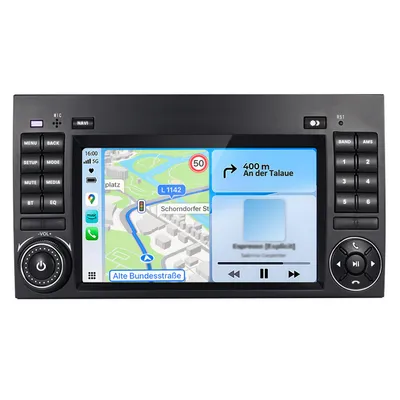 Produktbild von Carplay Autoradio Für Mercedes-Benz C/CLK/CLC Klasse W203 W209 Android GPS Navi WIFI DAB+ SWC RDS DSP USB BT 4+64GB