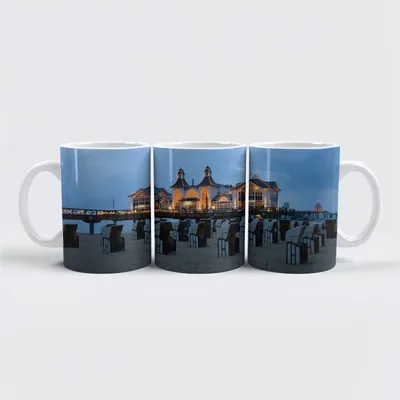 Produktbild von raxxa Premium-Tasse "Seebrücke Sellin"