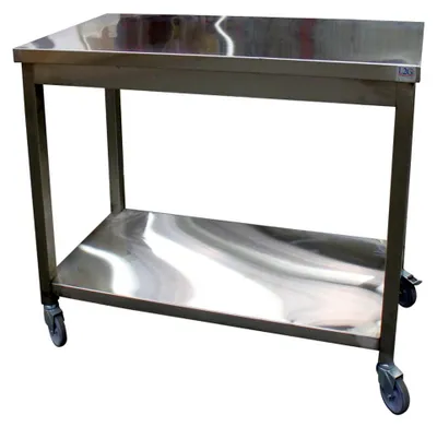 Imagen del producto de Mesa de trabajo móvil, 2 niveles, 1000x600x850 mm