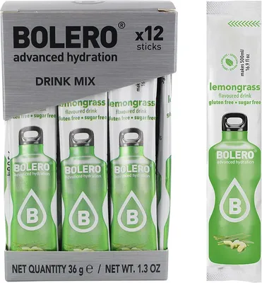 Produktbild von Bolero Sticks (12x3g) Lemongrass - Intra- & Post-Workout - Intra-Workout