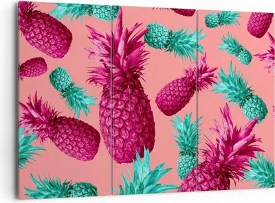 Produktbild von Bild auf Leinwand - Leinwandbild - Ananas Obst Saft - 165x110cm - Wand Bild - Wanddeko - Leinwanddruck - Bilder - Kunstdruck - Wanddekoration - Leinwand bilder - Wandkunst - CE165x110-4031