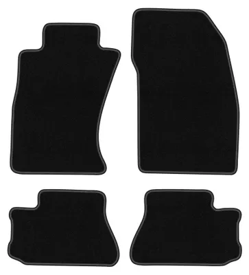 Produktbild von Velours-Fußmatten für Mitsubishi 3000GT 1994-2001 (Coupé) – 4-tlg, Schwarz, passgenau – Wielganizator BASIC