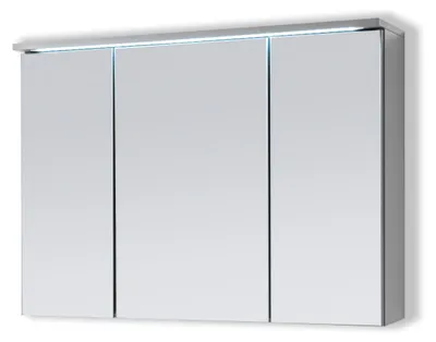 Produktbild von AILEENSTORE Spiegelschrank Badmöbel mit Beleuchtung DUO 100 cm LED GRAU