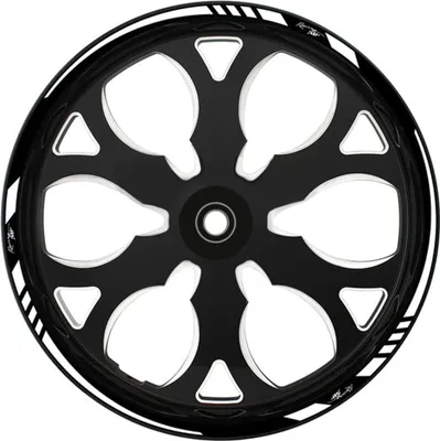 Immagine prodotto di Adesivo bordo moto Style Racing per cerchi da 17 pollici bianco